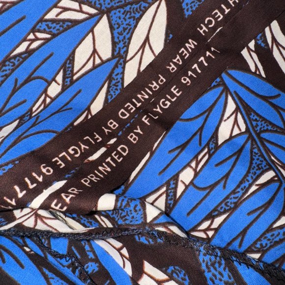 Tropical Palm Pattern Maxi Dress African Wax Print Sleeveless V Neck Pockets Sm - Picture 16 of 16